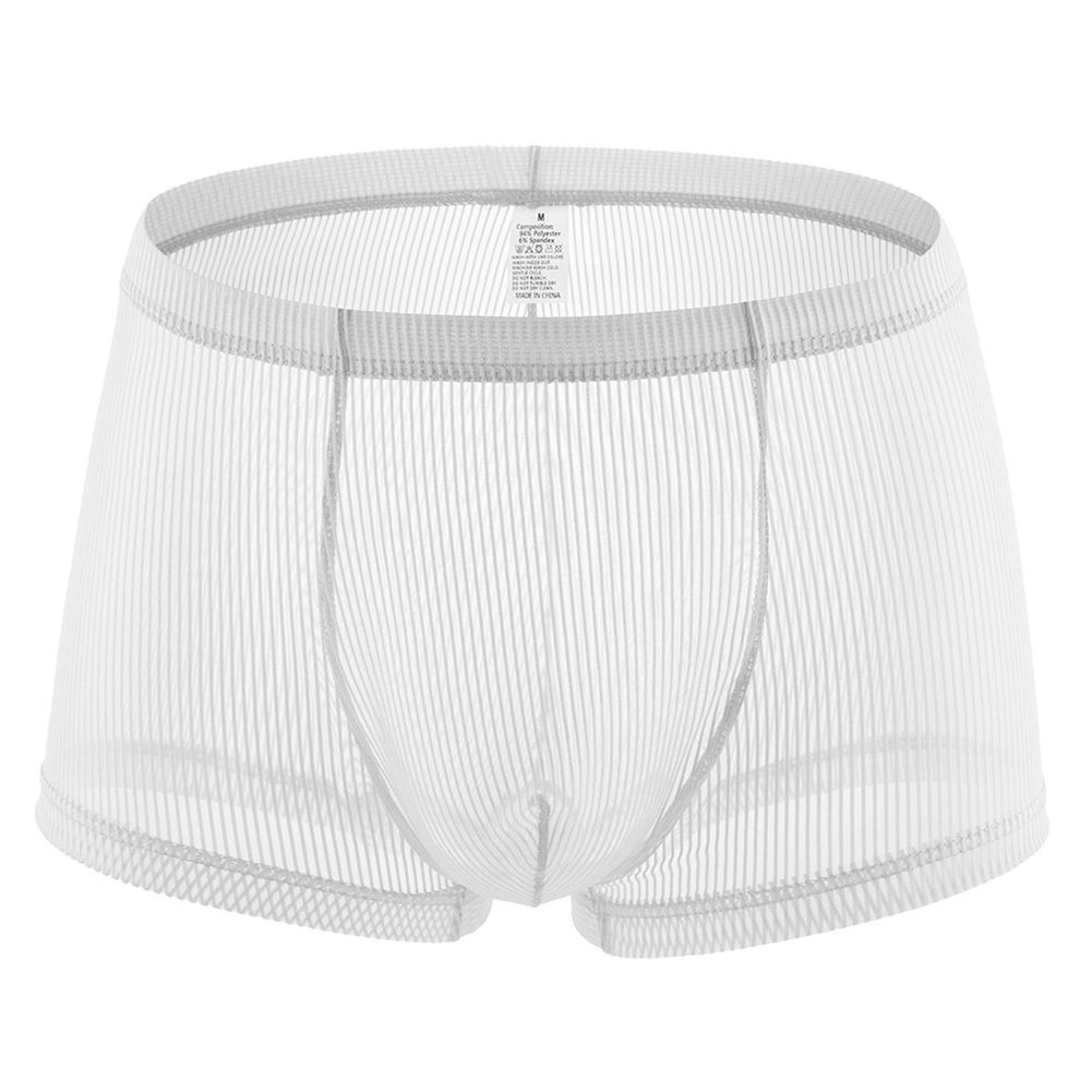 Pouch Boxer Pouch - 섹시한 남성용 메쉬 솔리드 팬티, U자형