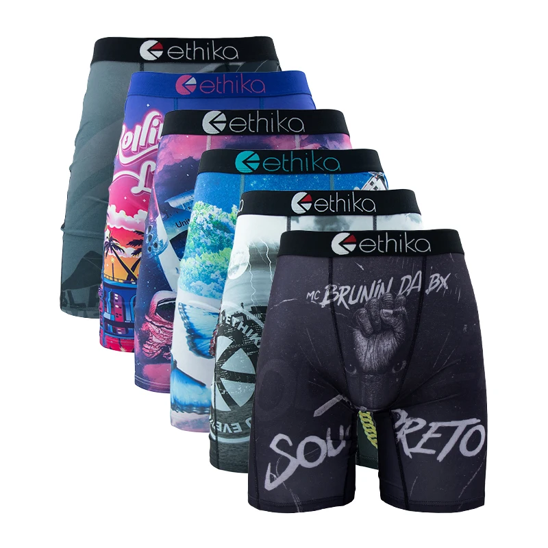 Trunk Breathable Men - ETHIKA 6Pcs 남성 속옷 복서 통기성