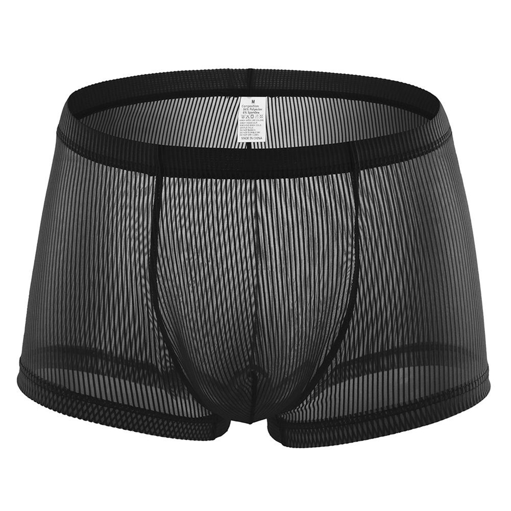 섹시한 남성용 메쉬 솔리드 팬티, U자형 포켓 통기성  - Pouch Boxer Pouch 리뷰 및 가격