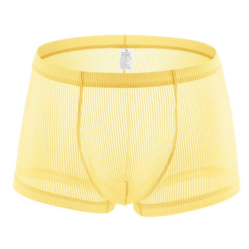섹시한 남성용 메쉬 솔리드 팬티, U자형 포켓 통기성  - Pouch Boxer Pouch 리뷰 및 가격