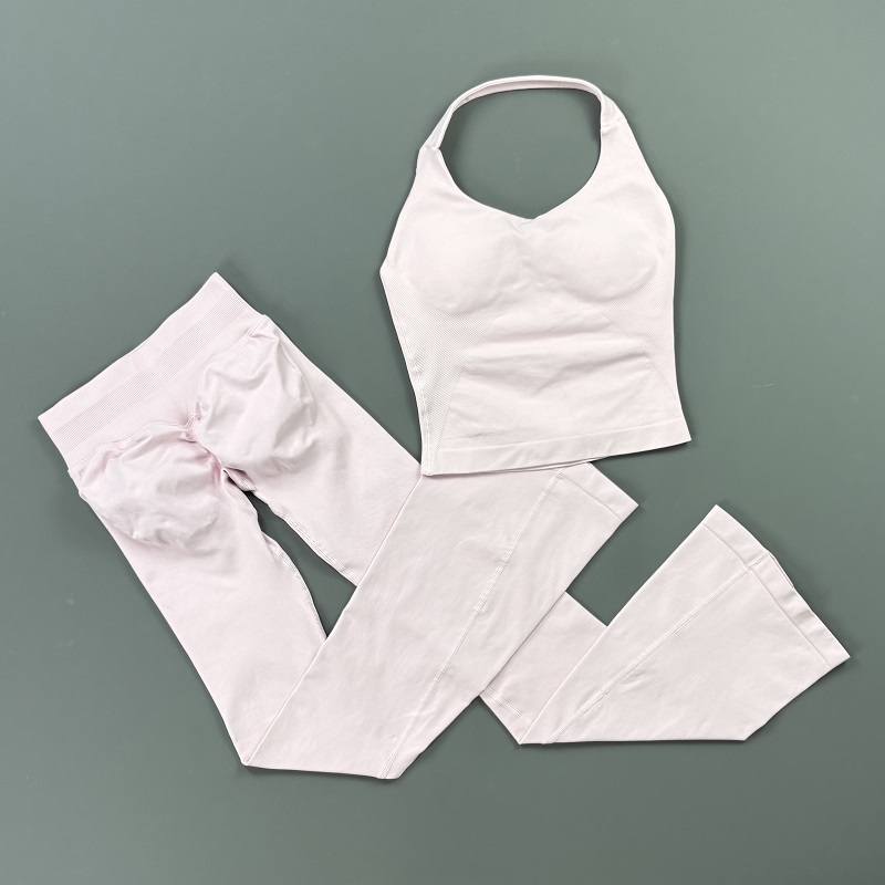 2피스 여성용 운동복 세트 심리스 짐 홀터 탱크탑 힙업 - Suspender Tank Top 리뷰 및 가격