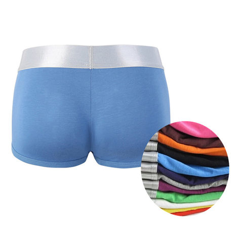 남성용 언더팬츠 면 속옷 복서, 단색 섹시 Cueca  - Boxer Brief Pack Cotton 리뷰 및 가격
