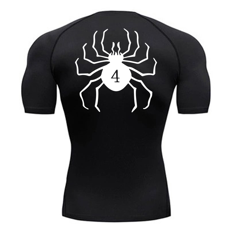 남성용 스파이더 프린트 압축 셔츠, 운동 속건성 티셔츠 - Base Layer Top 리뷰 및 가격