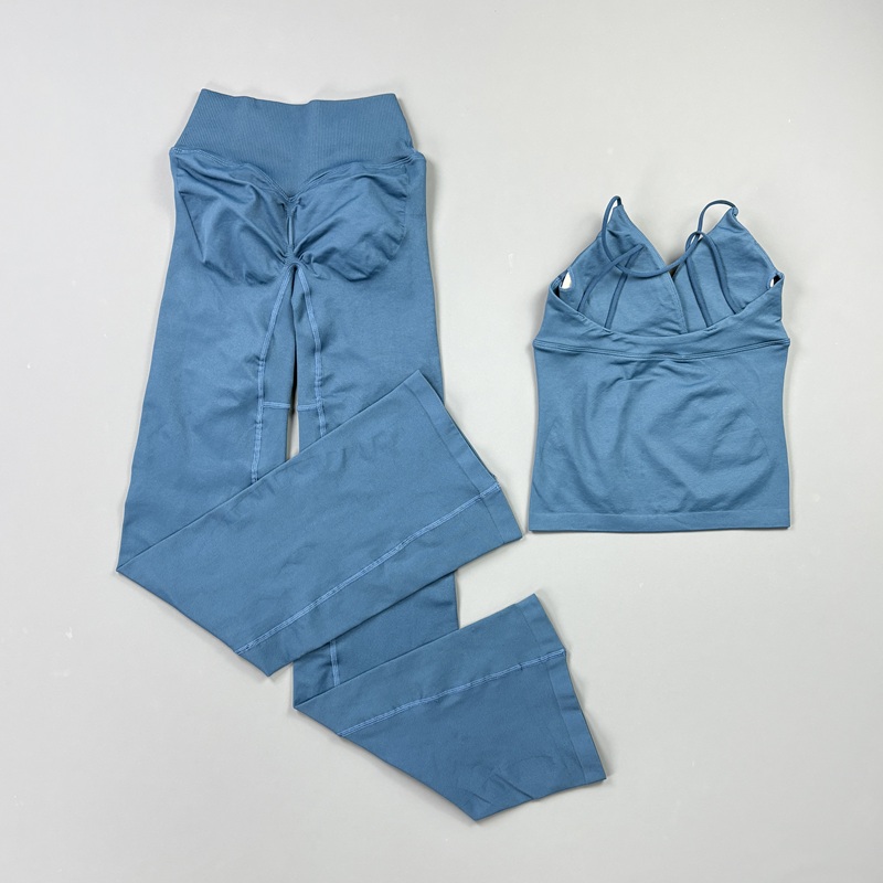 2피스 여성용 심리스 요가 운동복 세트 얇은 스트랩 탱 - Suspender Tank Top 리뷰 및 가격