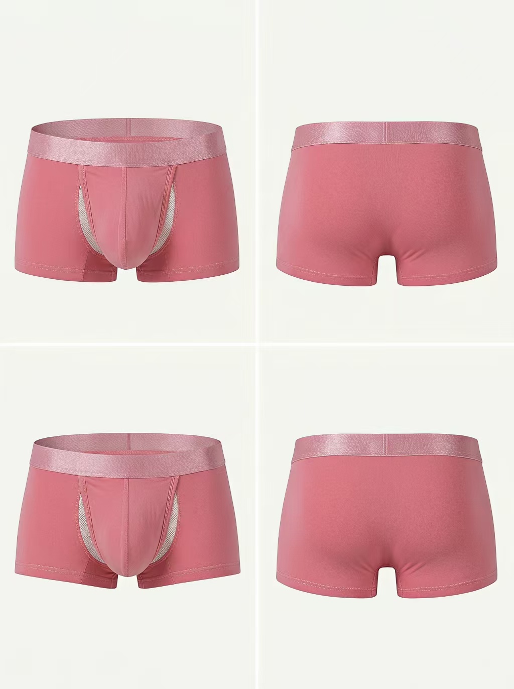 1PCS 핑크 남성용 팬티 세련된 통기성 편안한 플랫  - Boxer Brief Pack Cotton 리뷰 및 가격